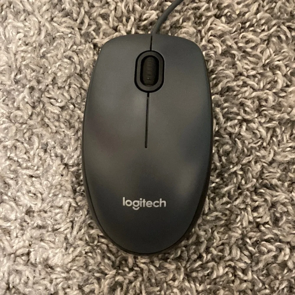 Logitech mouse gray wired - Picture 1 of 4
